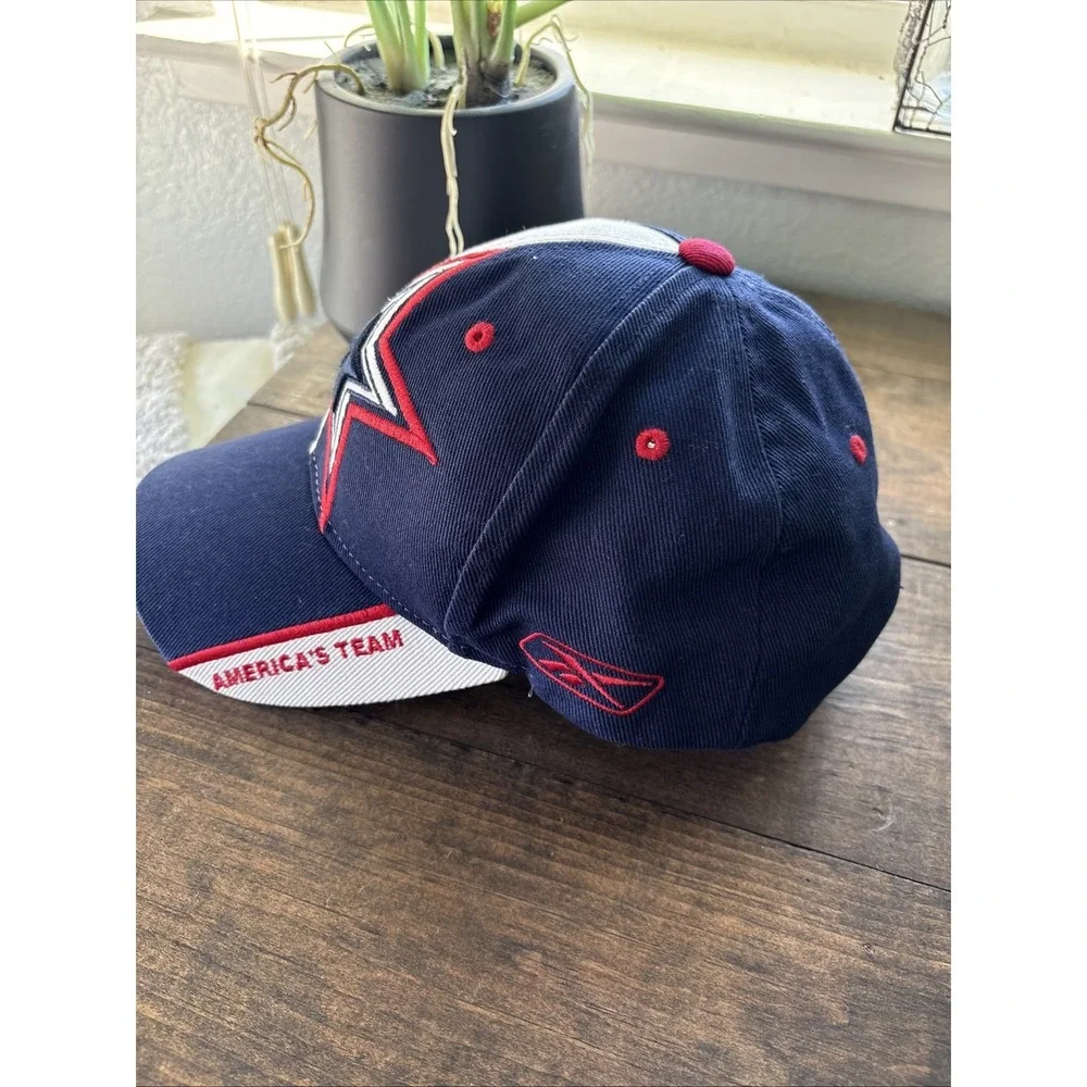 Vintage Dallas Cowboys Reebok NFL Big Star Logo Americas Team Patriot Cap 90s